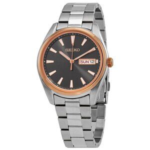 FX03680B NWT Seiko Fashion Men's Quartz Steel Authentic Watch